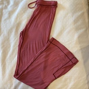 Berry colored yoga pants